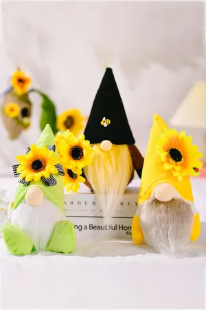 GNOMES—Random “3-Pack” Sunflower Faceless Gnomes