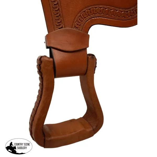 16” Wade Style Roping Saddle with Serpentine Border