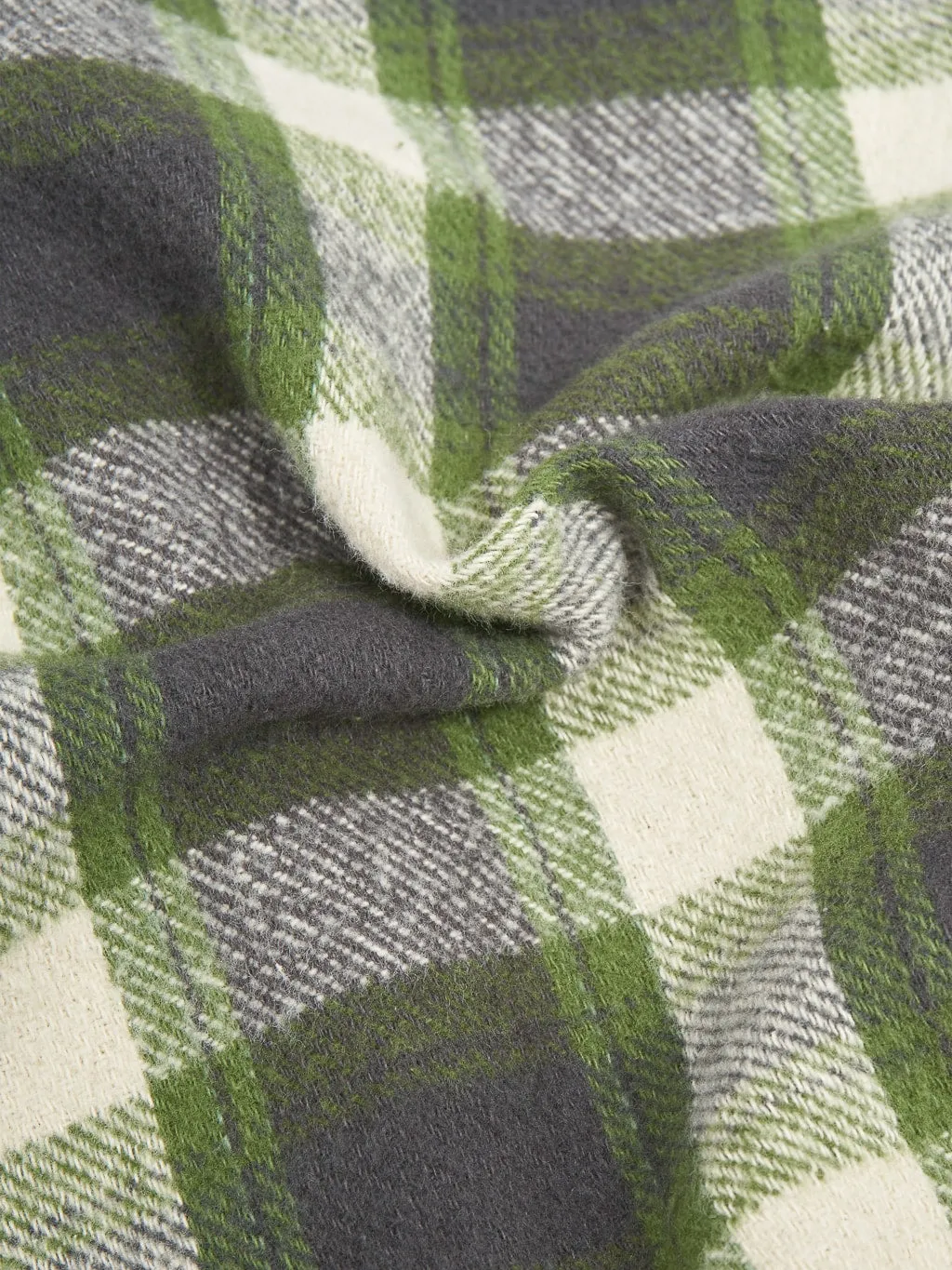 3sixteen Crosscut Flannel Emerald Shaggy Check