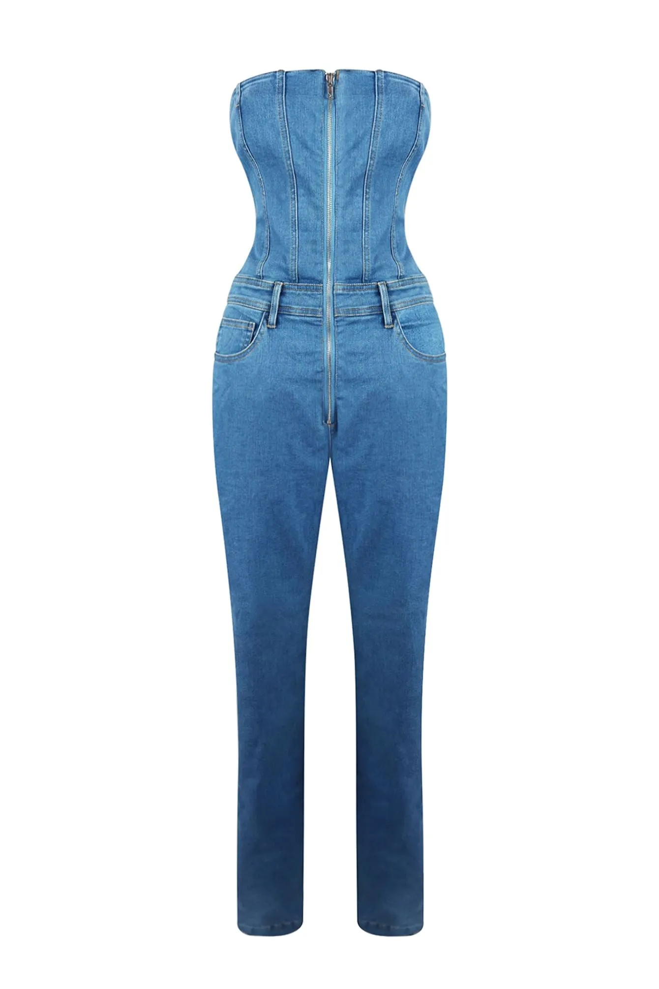 Always Be Zip Up Tube Jumpsuit