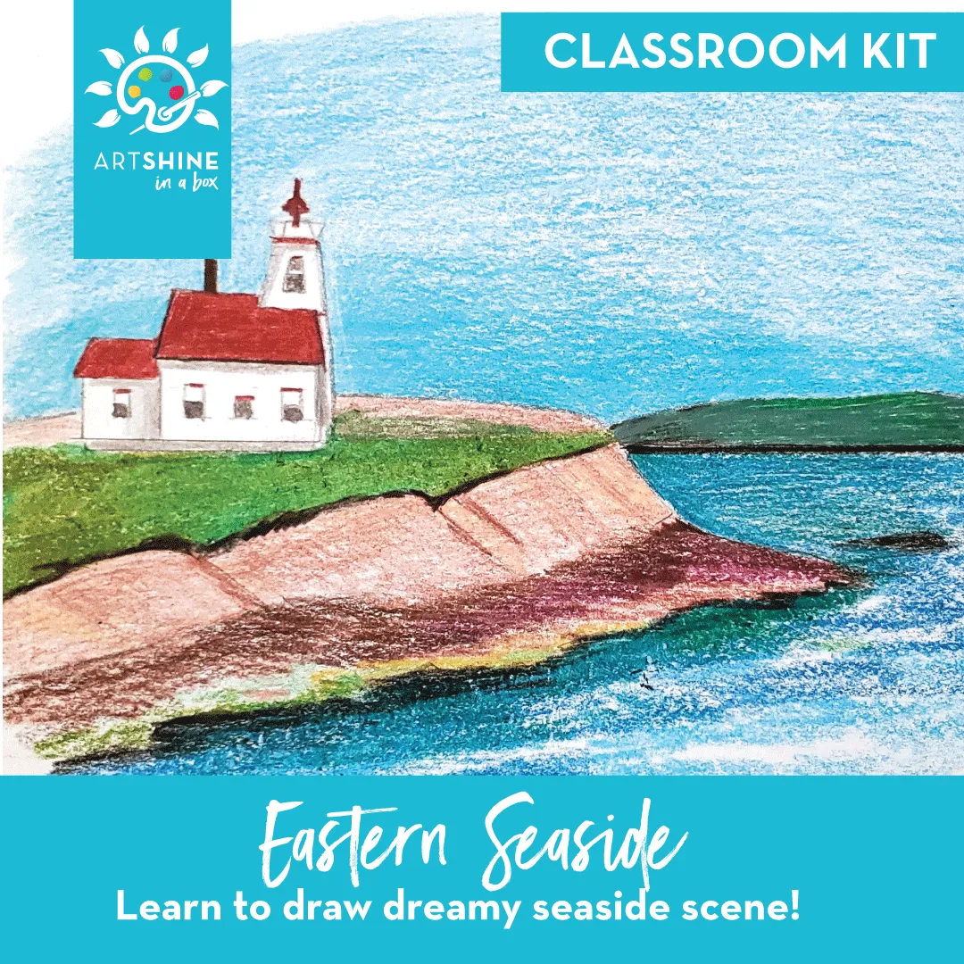 Art Kits   Video Tutorial | Coloured Pencil Project | Eastern Seaside (Classroom Kit)