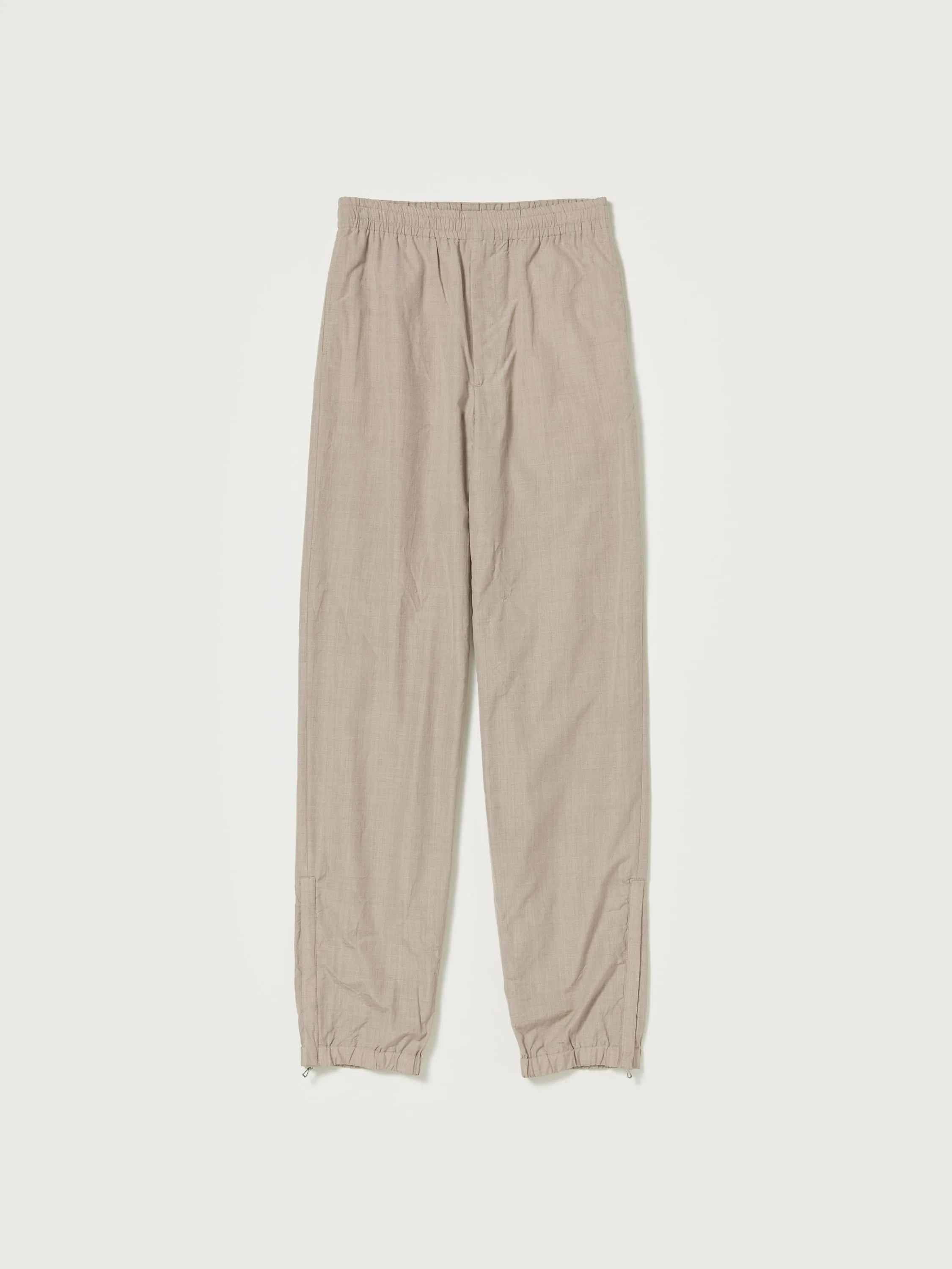 Auralee HIGH COUNT WOOL POPLIN PANTS - Top Beige