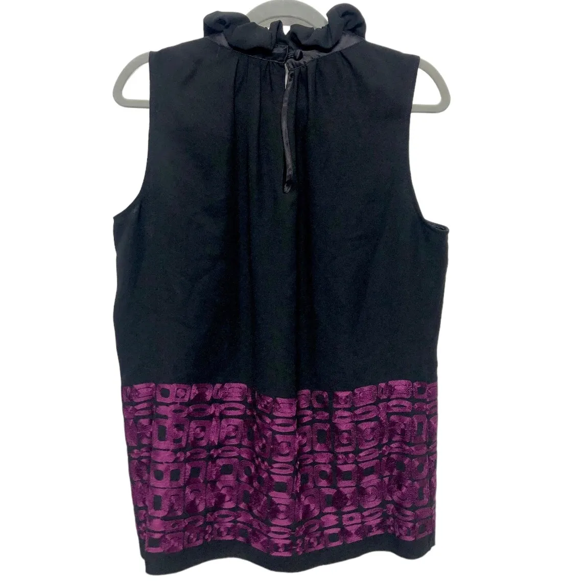 Black & Purple Top Sleeveless Karen Kane, Size Xl