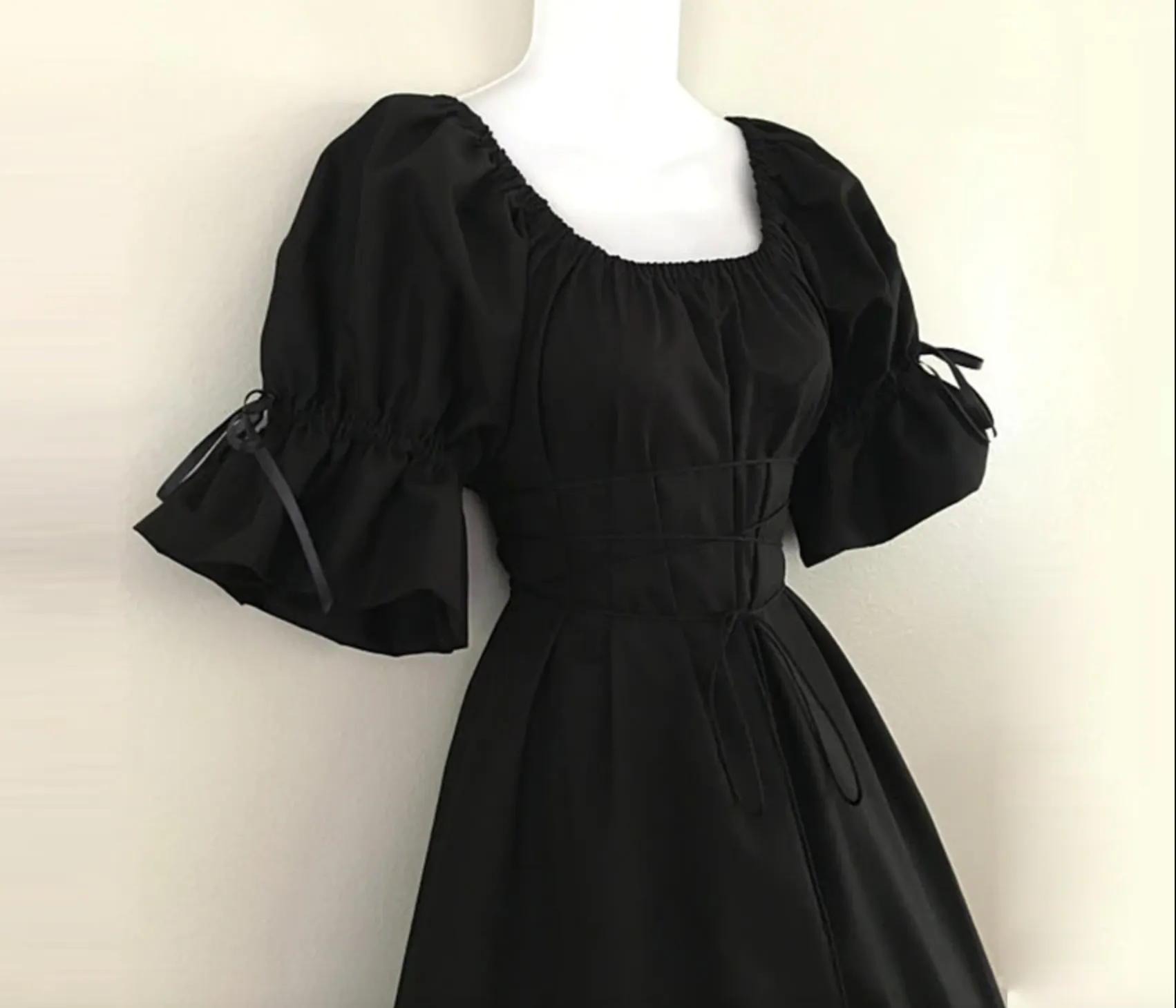 Black Gothic Renaissance Dress