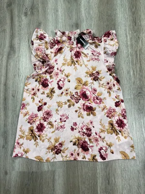 Blouse Sleeveless By Express In Floral Print, Size: Xs