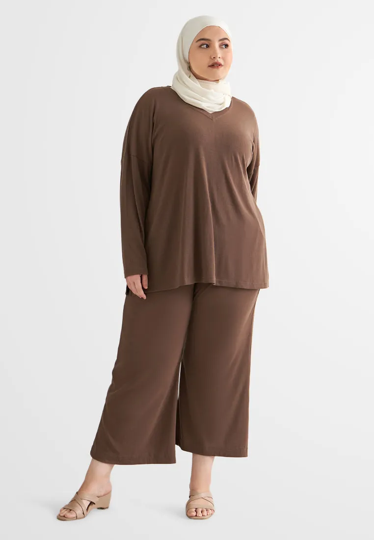 Caddy Comfy Ribbed Drawstring Ankle Pants