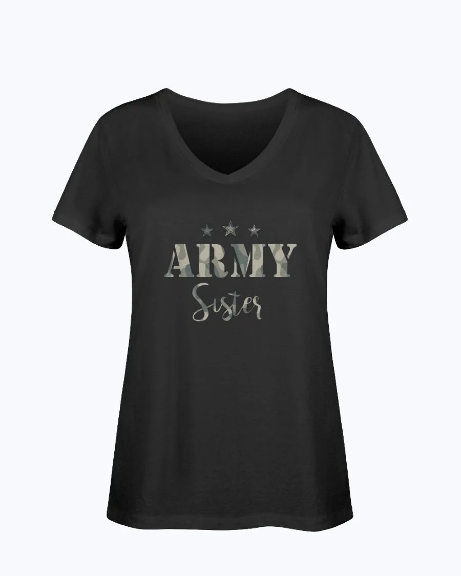 Camouflage Army Sister T-shirts