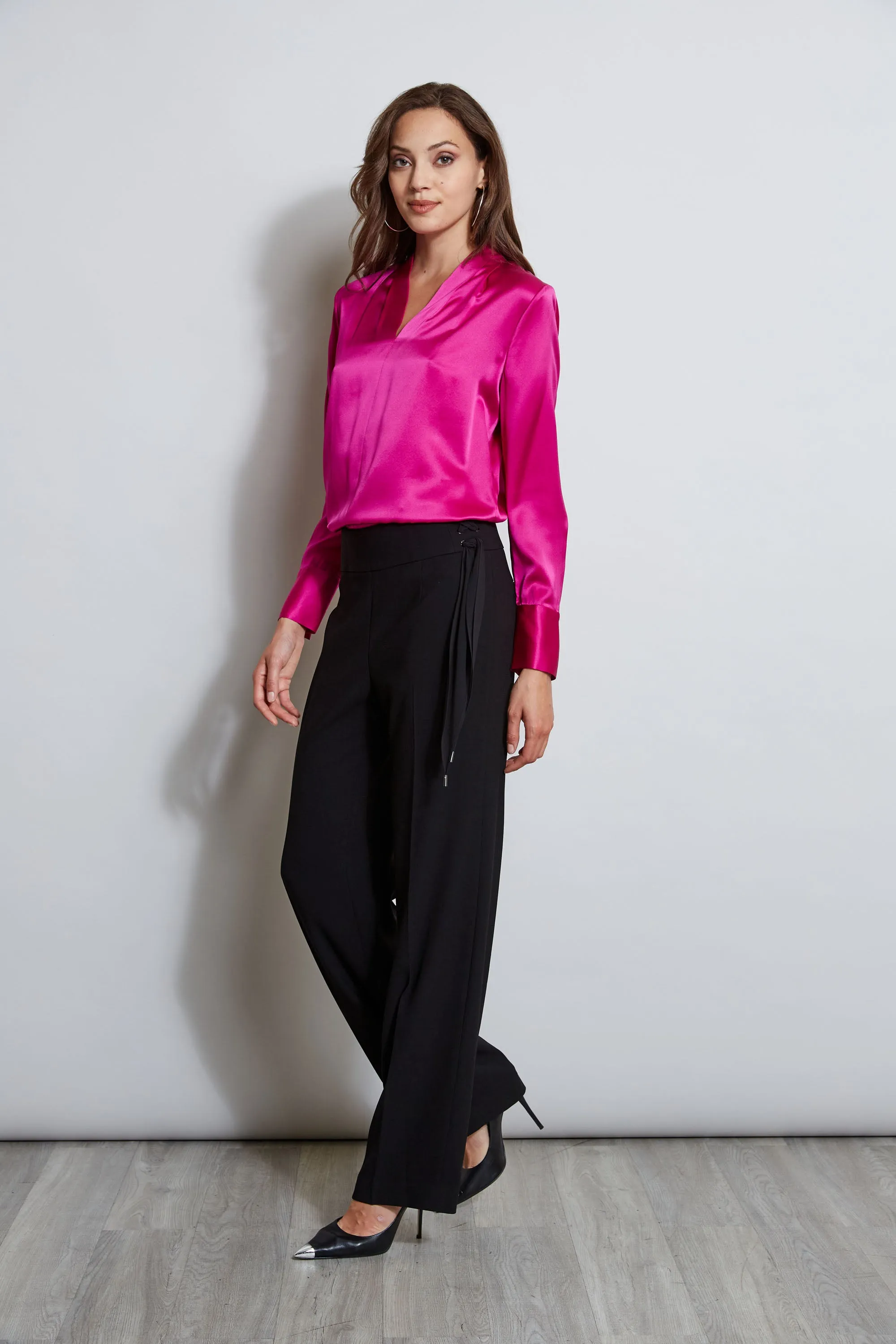 Crepe Side Tie Pant