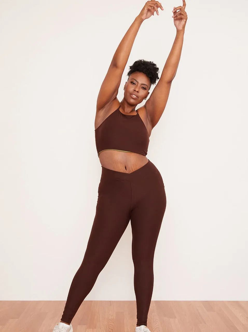 Crossover Pocket Legging - Chai