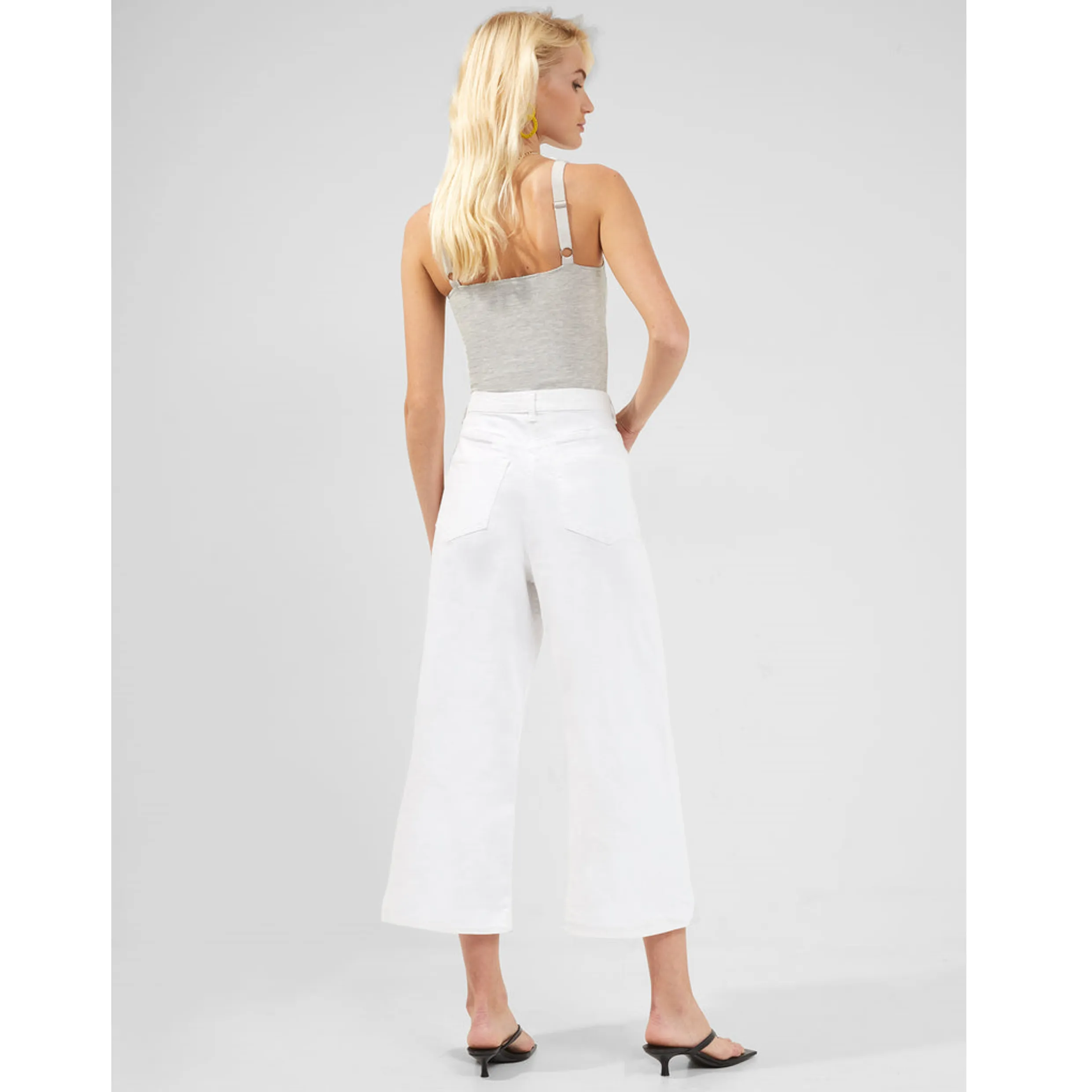 French Connection Comfort RECYCLED White Culottes 74SAQ