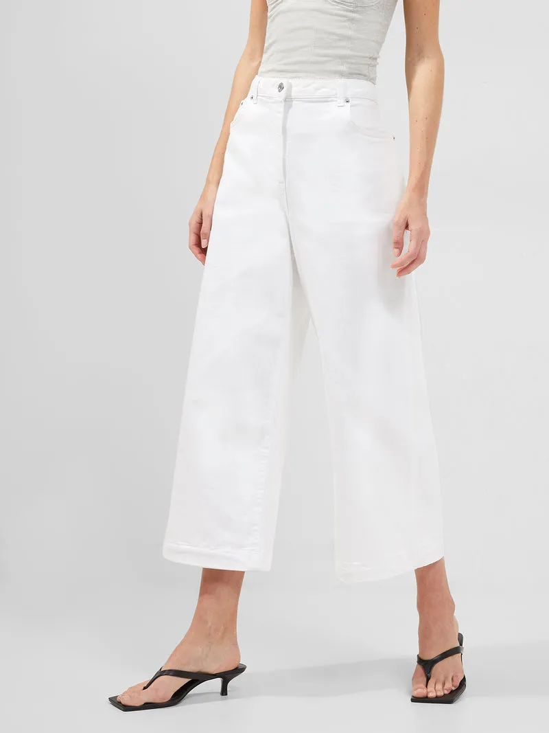 French Connection Comfort RECYCLED White Culottes 74SAQ