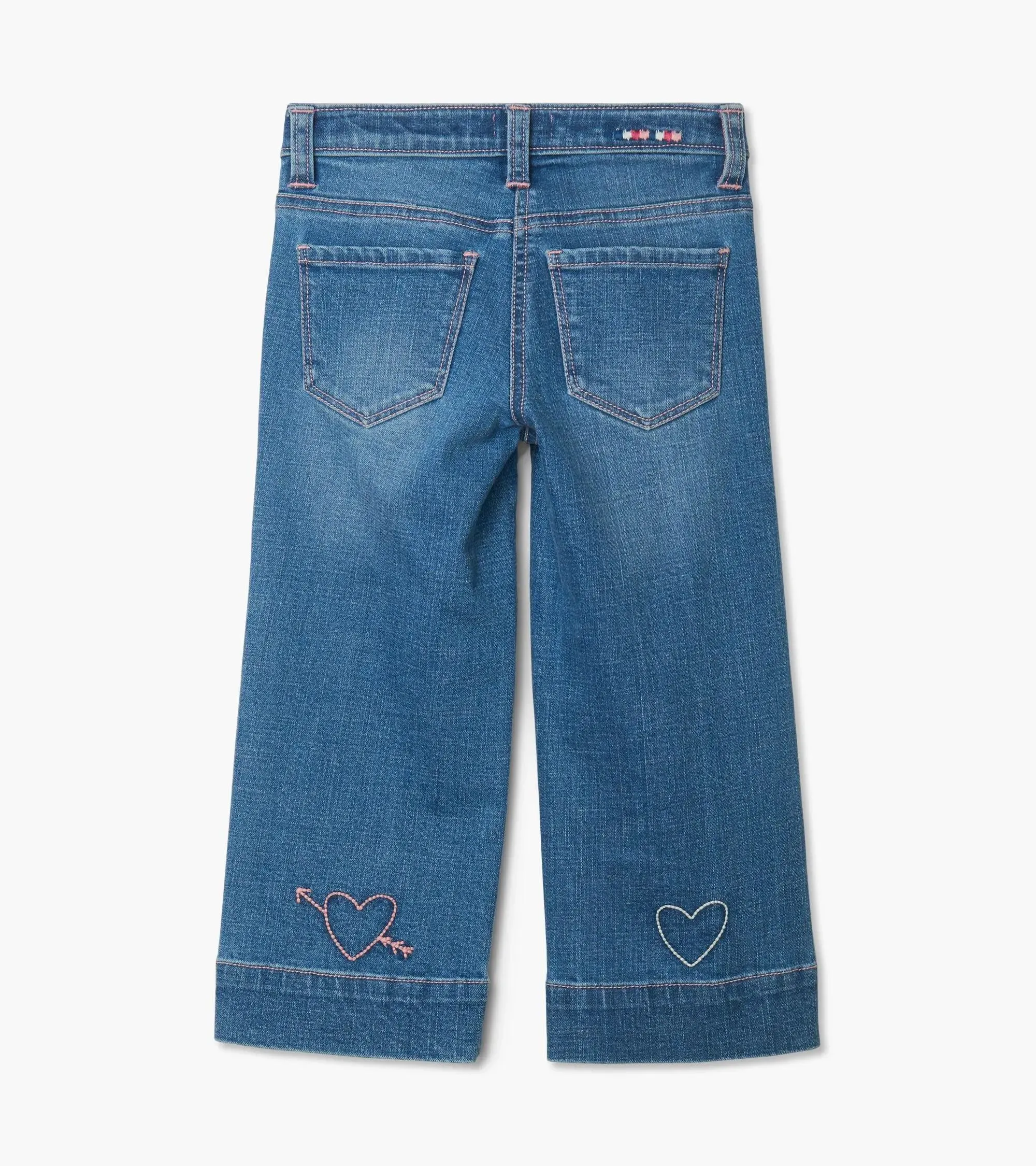 Girl Stretch Denim Wide Leg Pants | Hatley