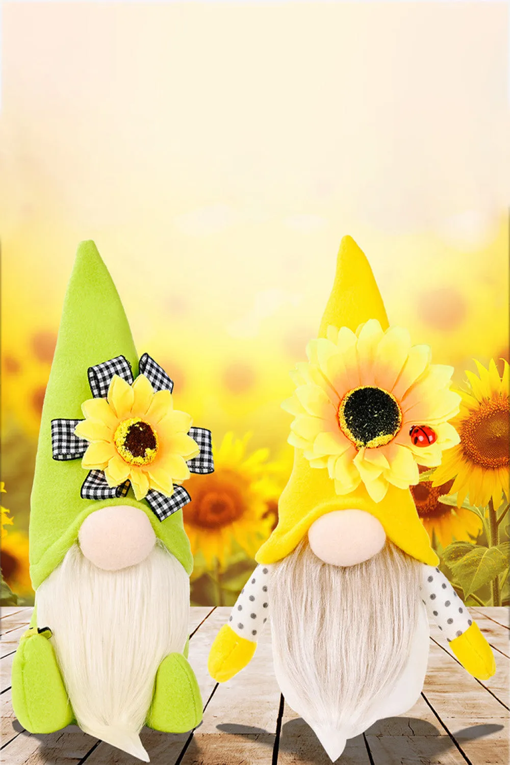 GNOMES—Random “3-Pack” Sunflower Faceless Gnomes