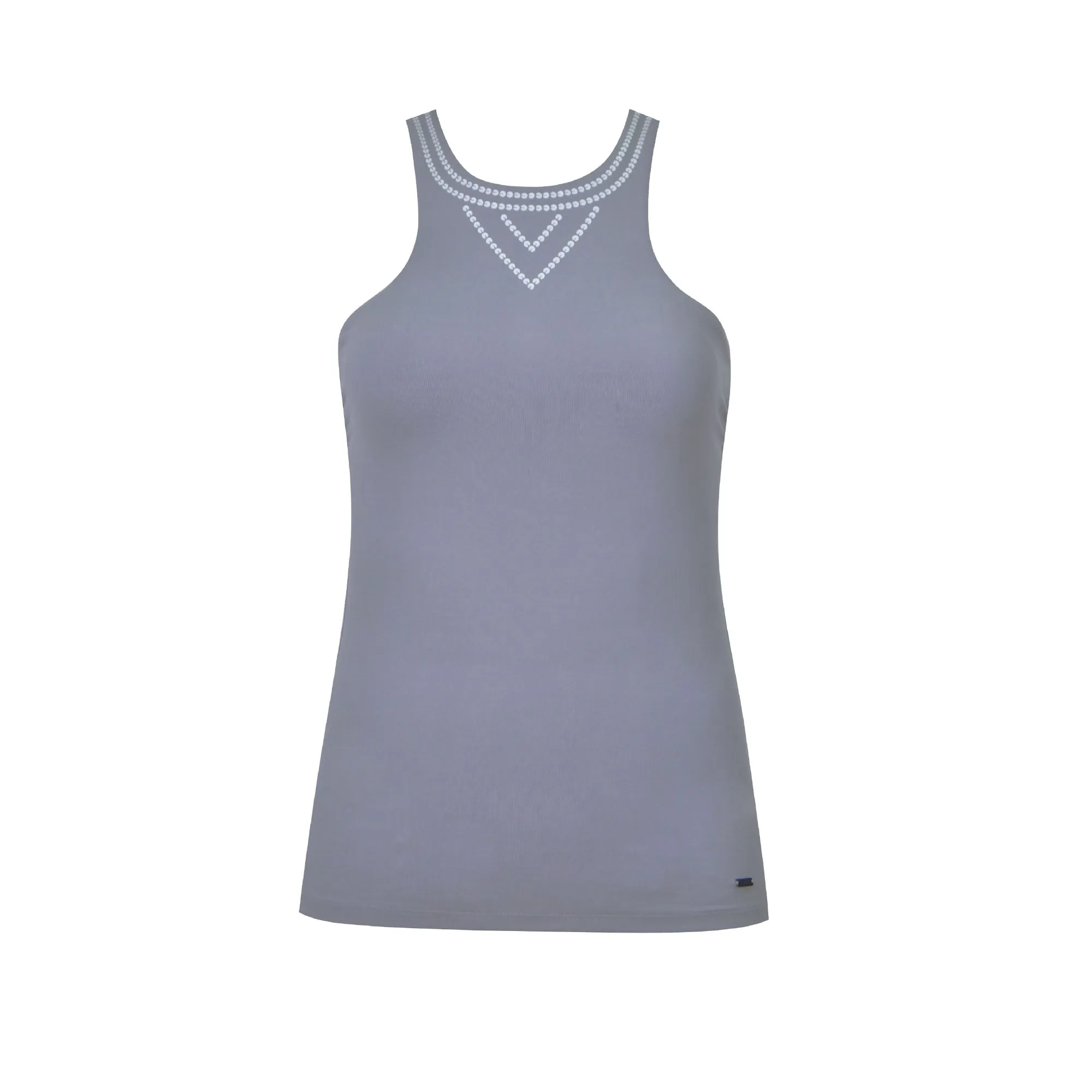 Gourami White Label Pearling Tank Top - Light Grey