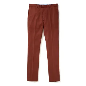 Italian Wool Flannel Dress Pants - Rust