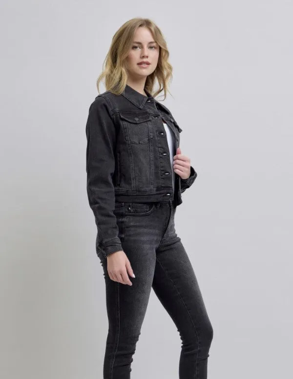 Judy Blue Black Denim Jacket - #8343-8348