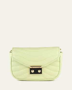 MAYA CROSS BODY HONEYDEW GREEN LEATHER