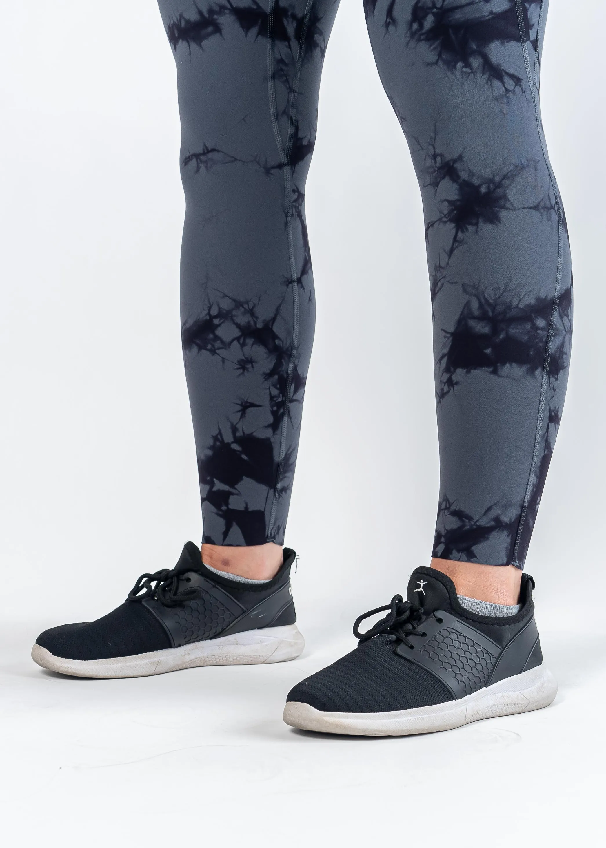 NKD Leggings With Pockets | Storm & Black Marble