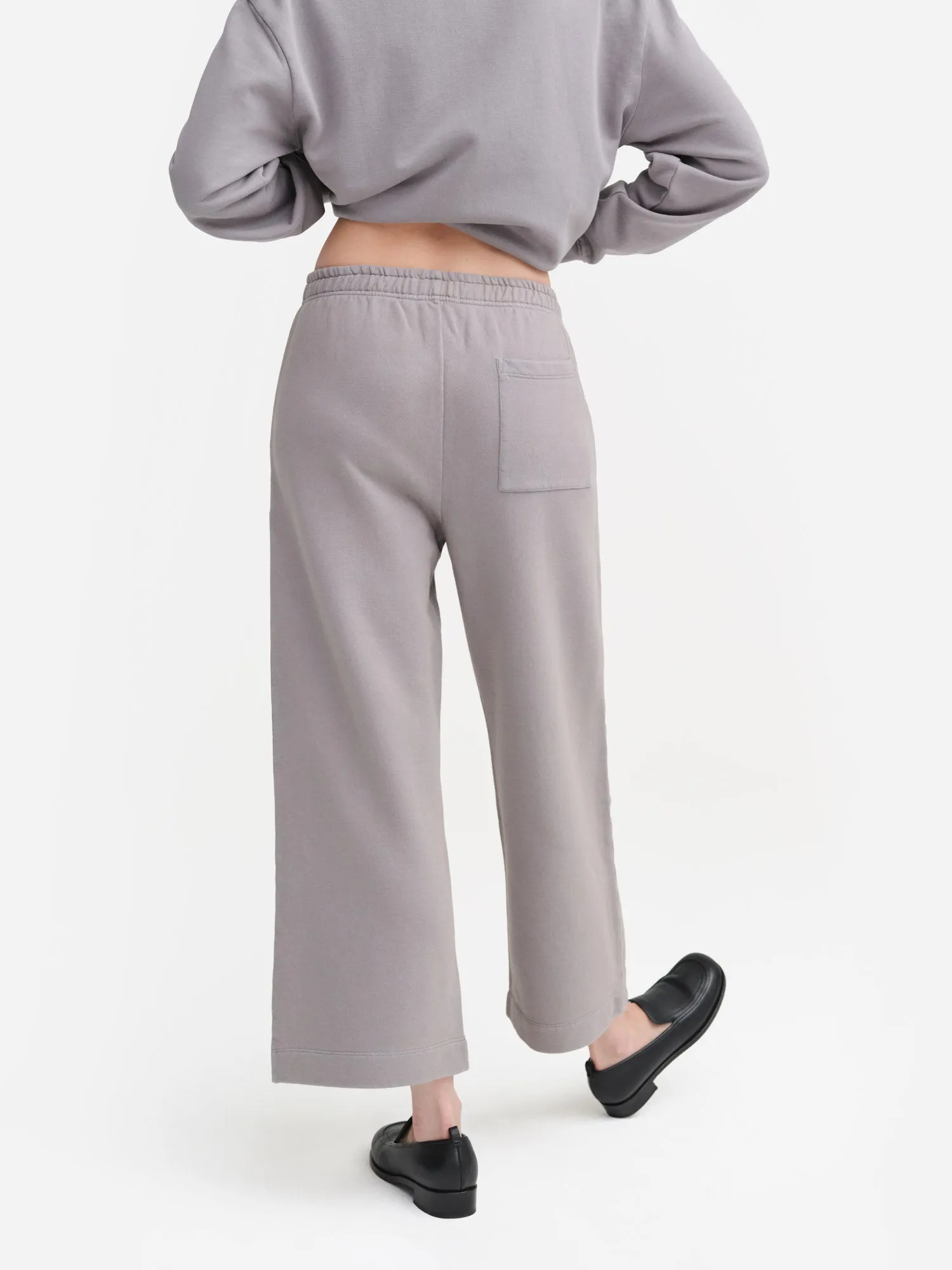 Organic Fleece Wide Leg Pant