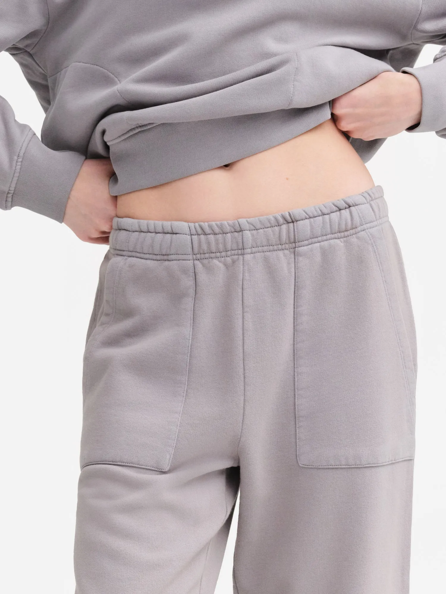 Organic Fleece Wide Leg Pant