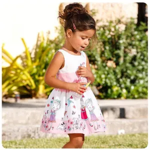 Playing In the Garden A-Line Toddler Girls Dress