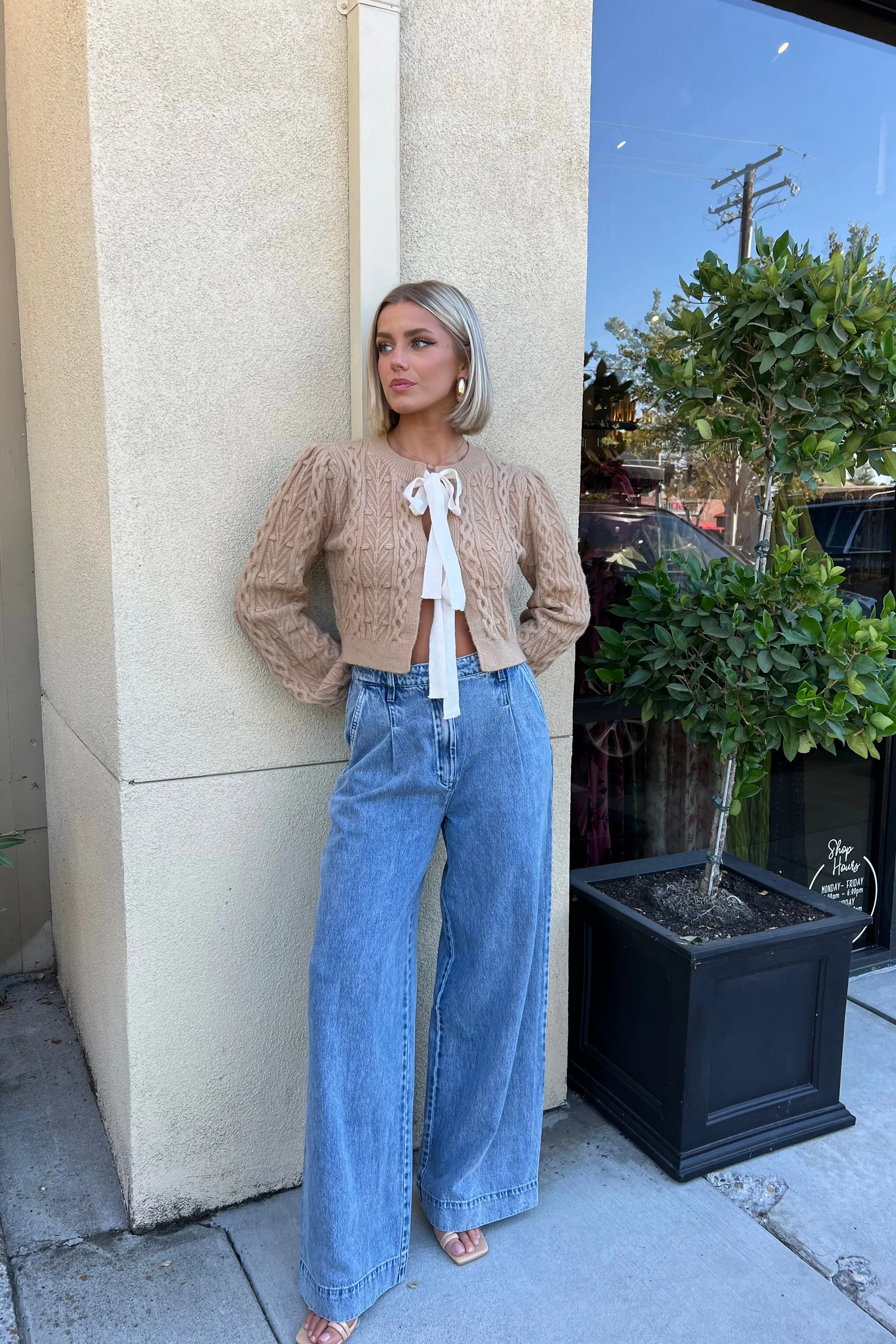 SILVERLAKE WIDE LEG DENIM JEANS