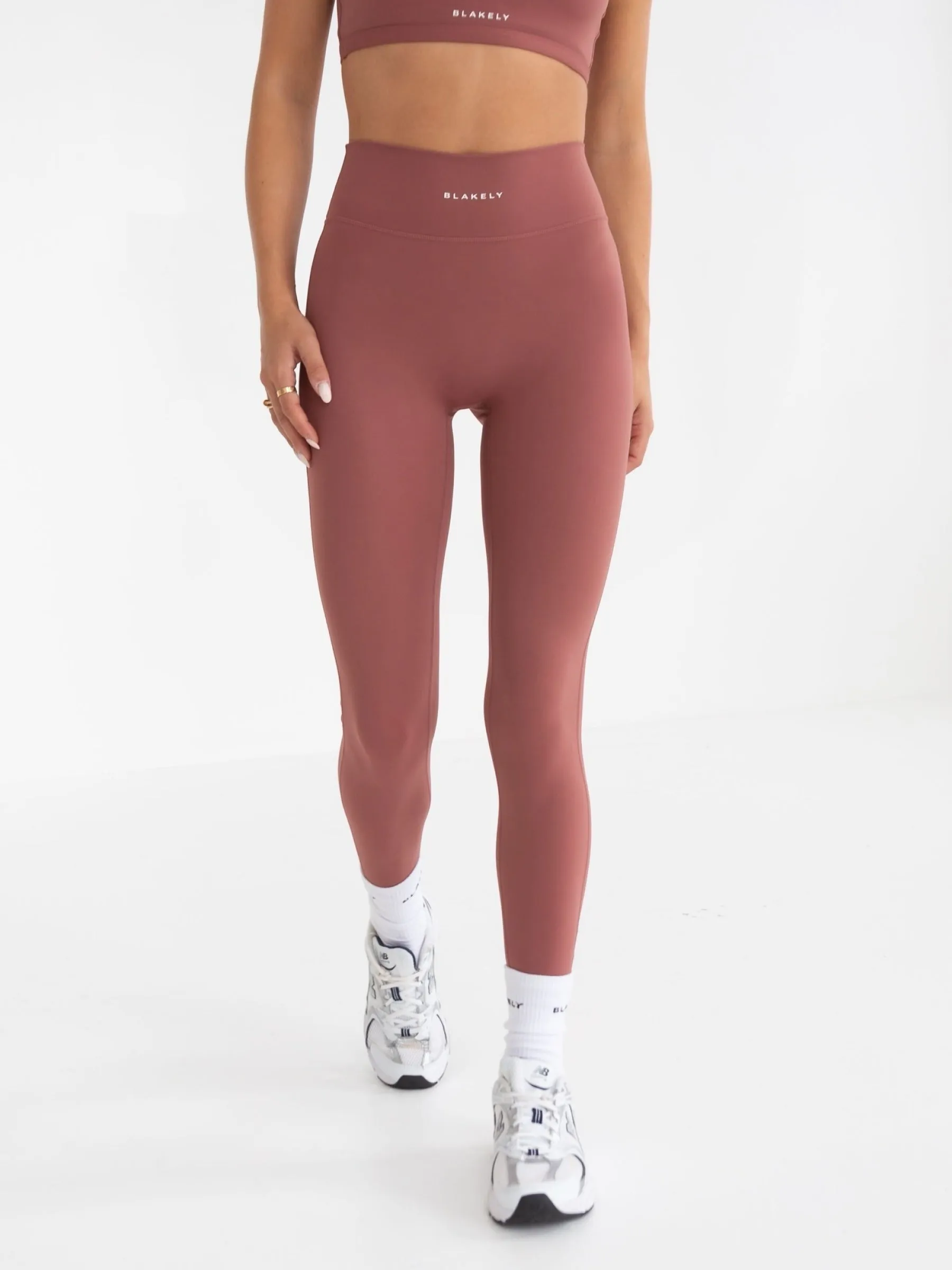 Studio Active Leggings - Burnt Mauve