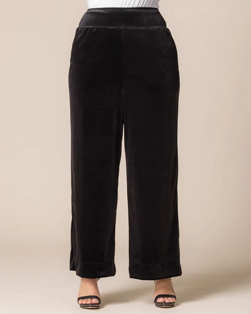 Velvet Luxe Wide Leg Pants