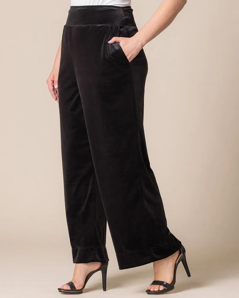 Velvet Luxe Wide Leg Pants