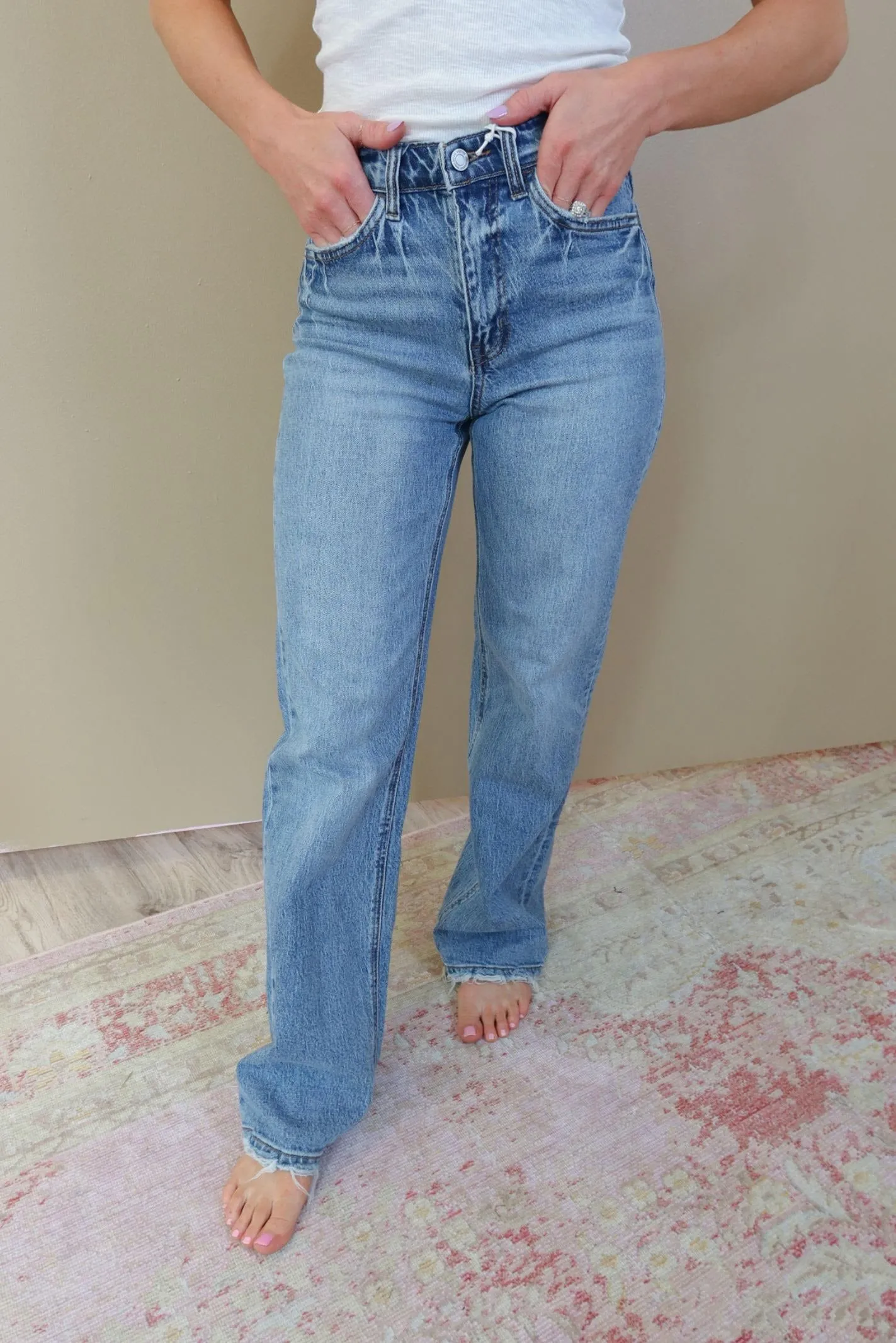 Vervet Clare 90's High Rise Wide Leg Jean