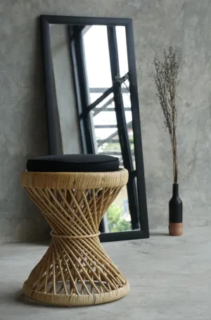 VINTAGE RATTAN STOOL