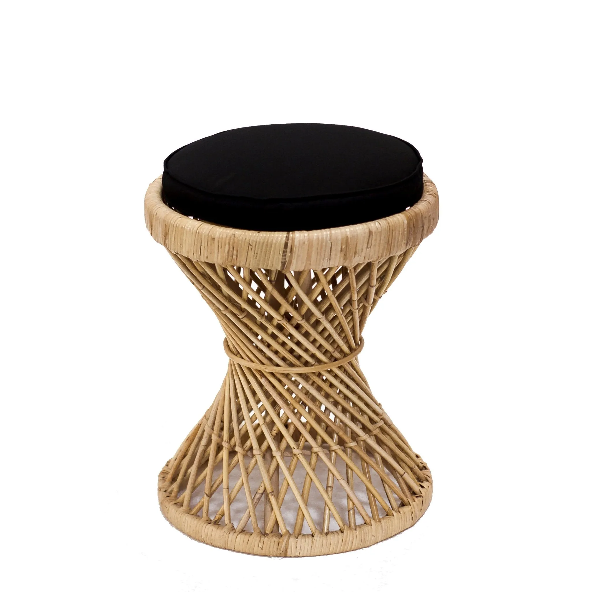 VINTAGE RATTAN STOOL