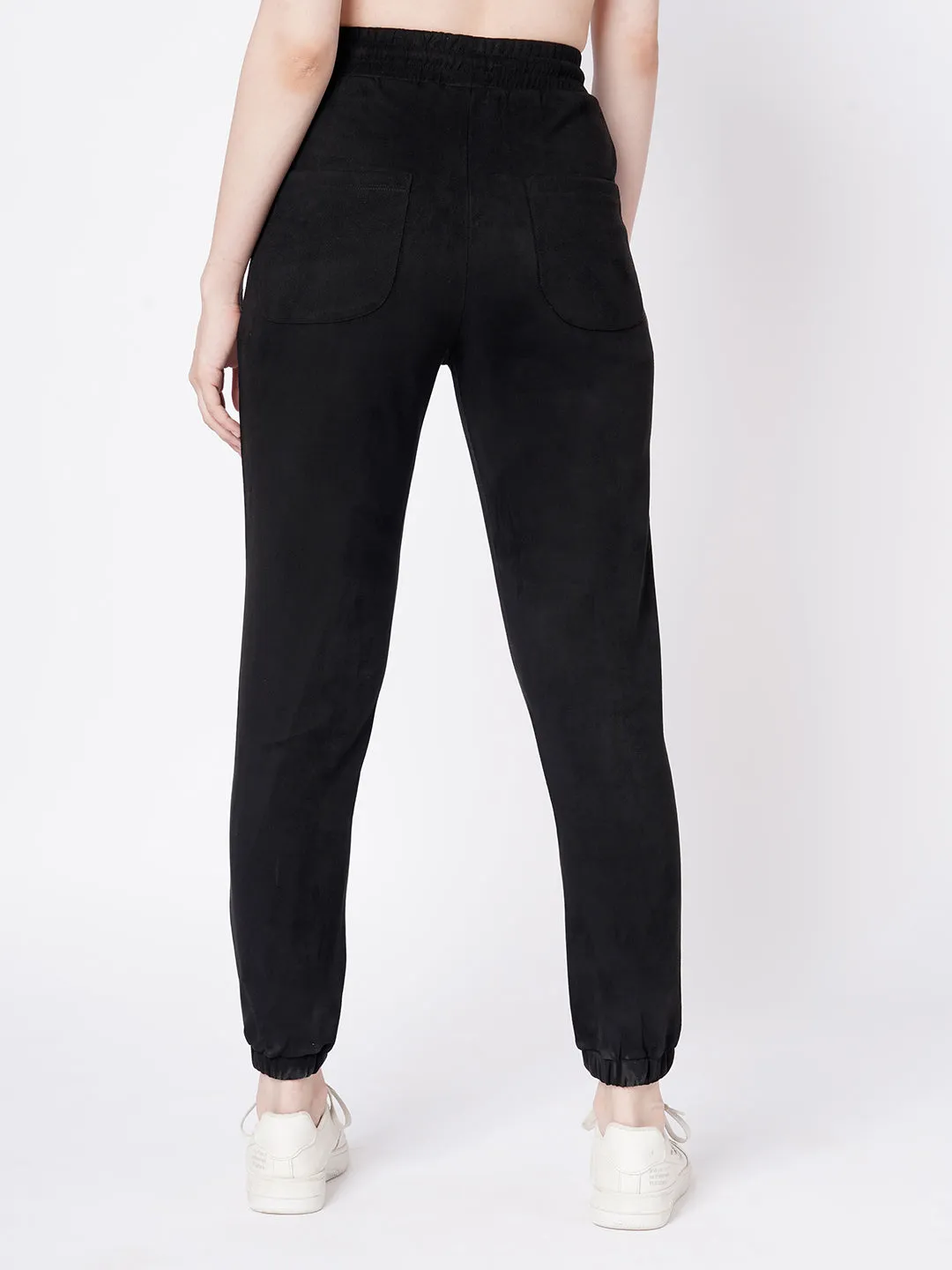 Women Black High-Rise Jogger