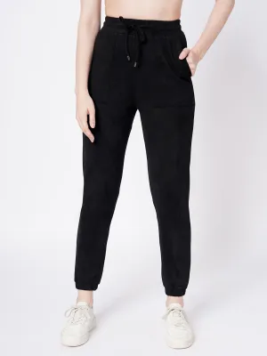 Women Black High-Rise Jogger